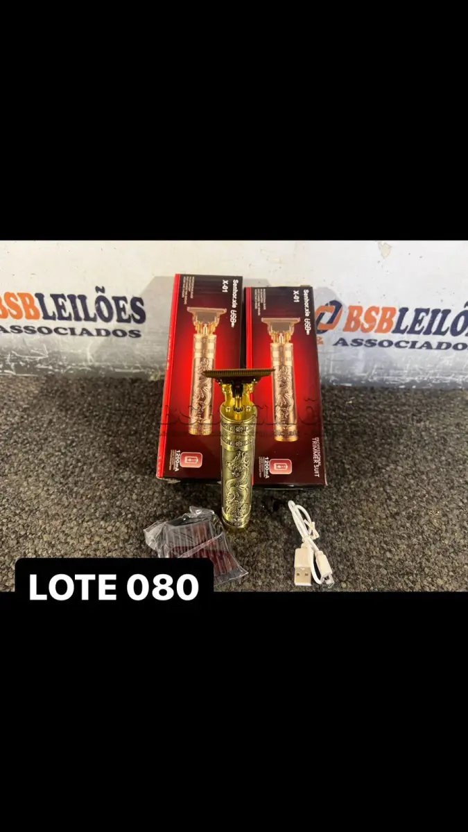 LOTE 080 - 02 TRIMMERS PARA CABELO E BARBA ( NOVO ) ( NO ESTADO )