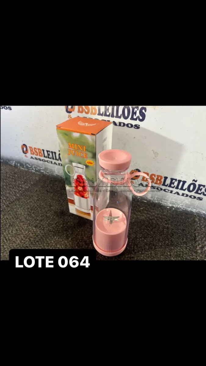 LOTE 064 - 01 LIQUIDIFICADOR ELETRONICO PORTATIL ( NOVO ) ( NO ESTADO )