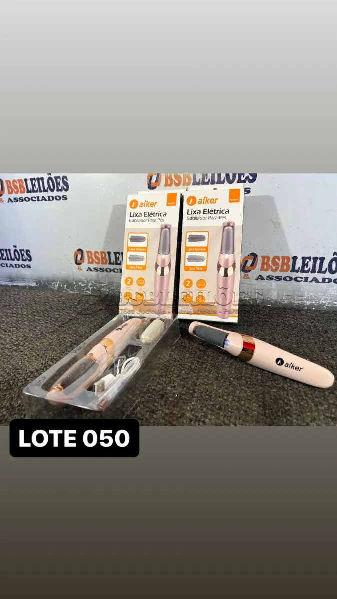 LOTE 050 - 02 LIXAS DE PÉ ELETRICA ( NOVO ) ( NO ESTADO )