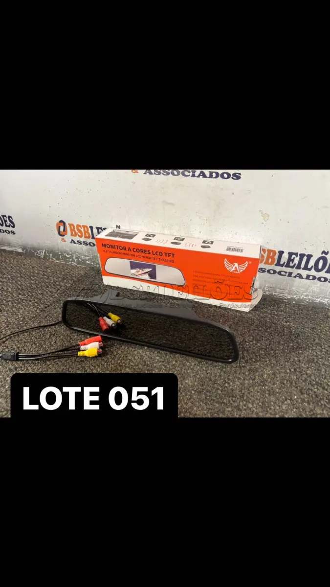 LOTE 051 - 01 RETROVISOR CÂMERA ESPELHO ( NOVO ) ( NO ESTADO )