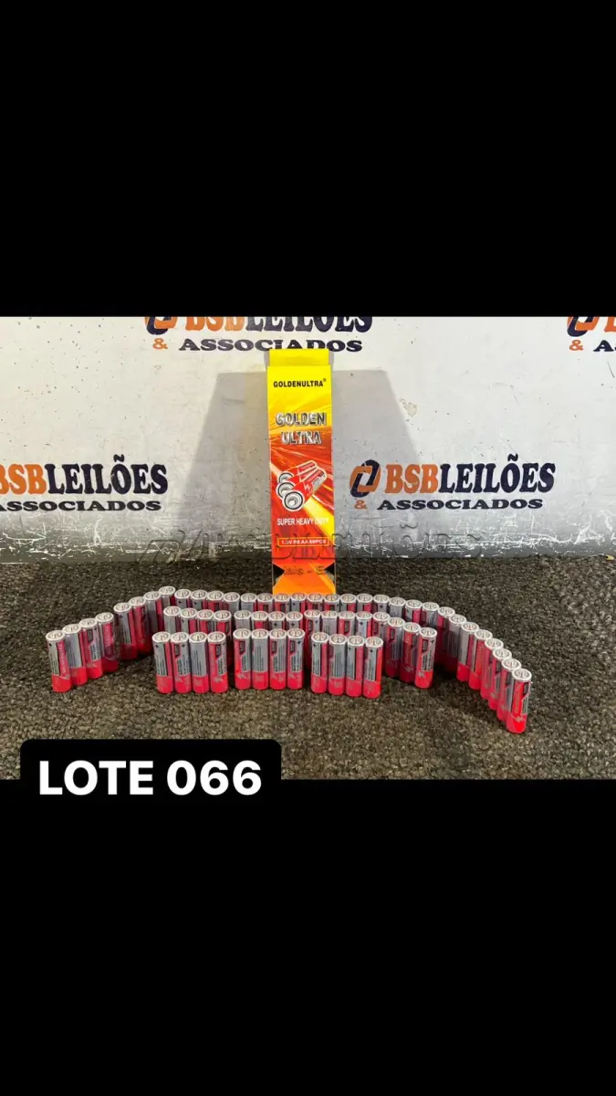 LOTE 066 - 01 CAIXA COM 60 PILHAS AA ( NOVO ) ( NO ESTADO )