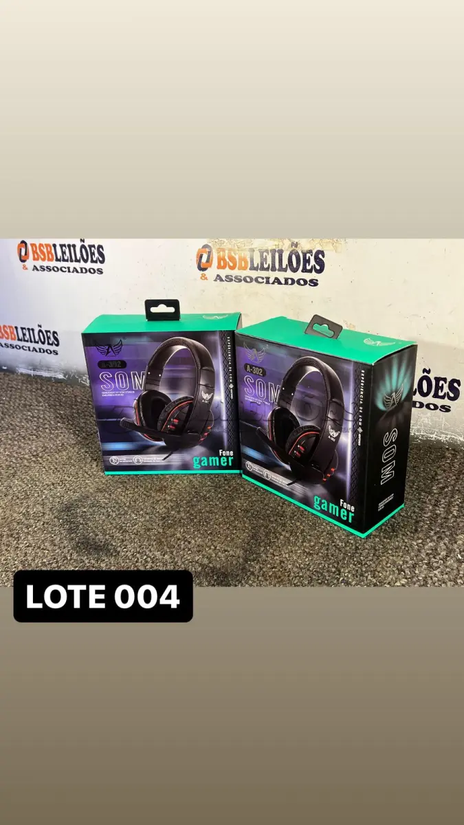LOTE 004 - 01 HEADPHONE GAMER TAMANHO G( NOVO ) ( NO ESTADO )