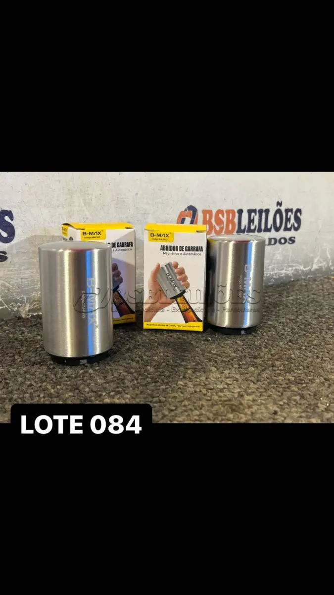 LOTE 084 - 02 ABRIDORES DE GARRAFAS MAGNÉTICOS AUTOMÁTICOS ( NOVO ) ( NO ESTADO )