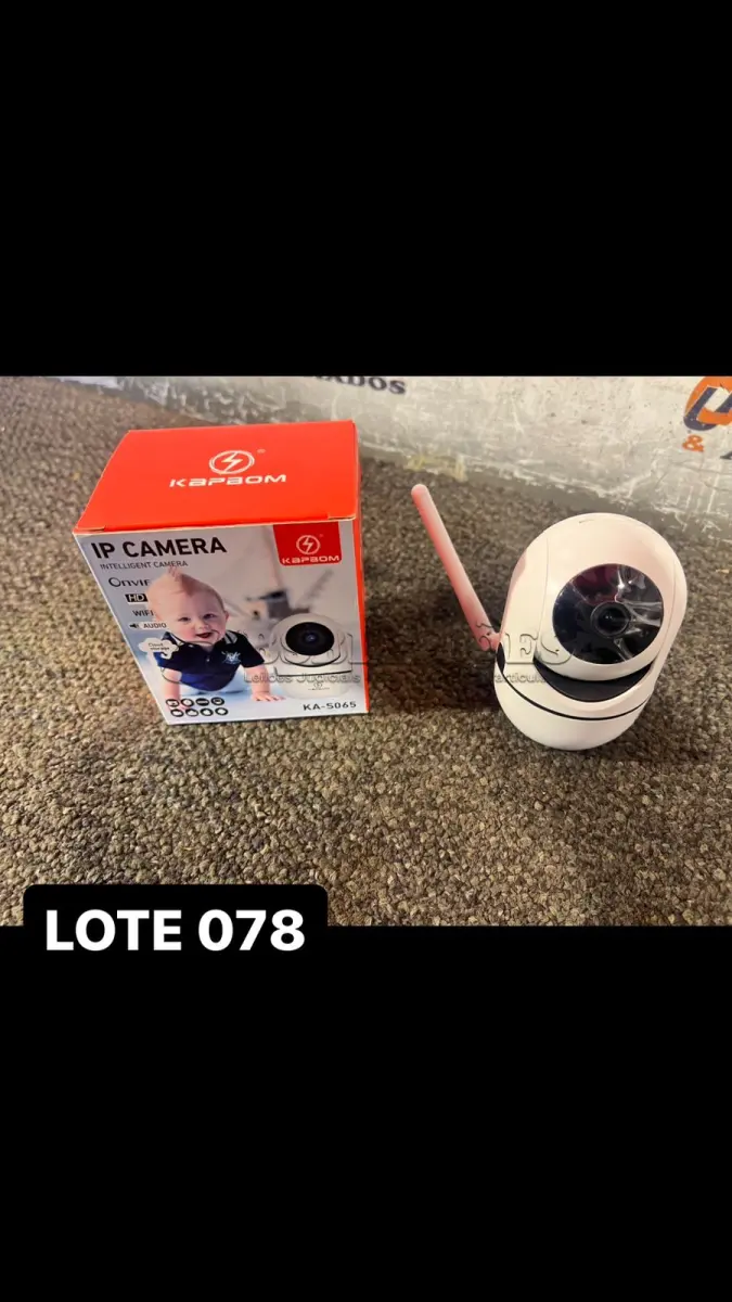 LOTE 078 - 01 CÂMERA WI-FI DE MONITORAMENTO COM AUDIO ( NOVO ) ( NO ESTADO )