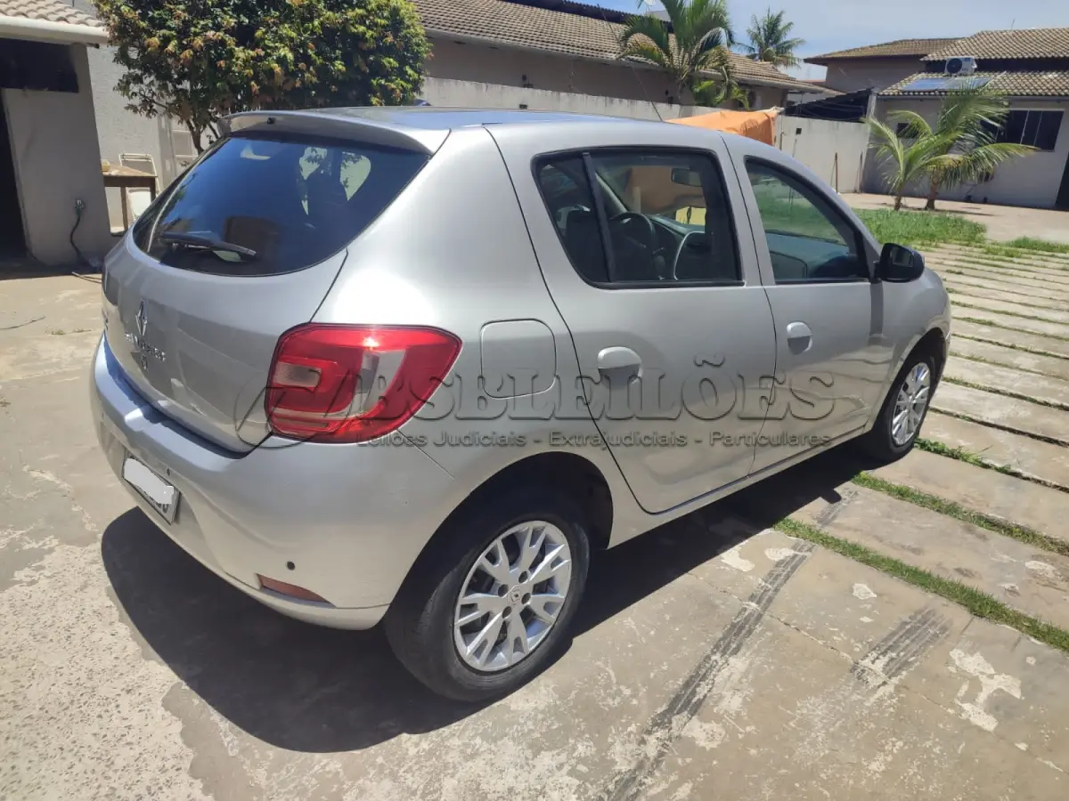 LOTE 501 - 01 RENAULT/SANDERO EXPRESSION 1.0, COR PRATA , FLEX, ANO 2019/20 (NO ESTADO)