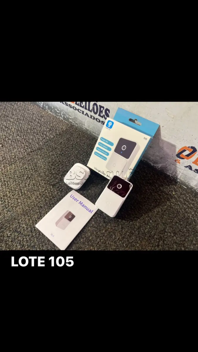 LOTE 105 - 01 CAMPAINHA CÂMERA DE MONITORAMENTO ( NOVO ) ( NO ESTADO )