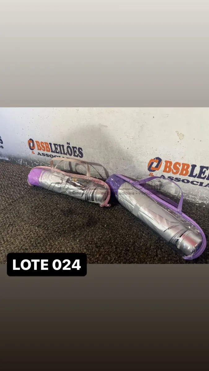 LOTE 024 - 02 GUARDA-CHUVAS PORTÁTEIS ( NOVO ) ( NO ESTADO )