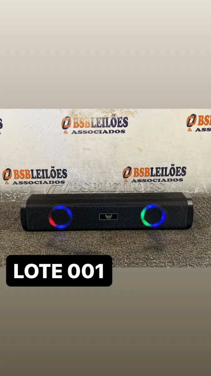 LOTE 001 - 01 CAIXA DE SOM TAMANHO G  ( NOVO ) ( NO ESTADO )