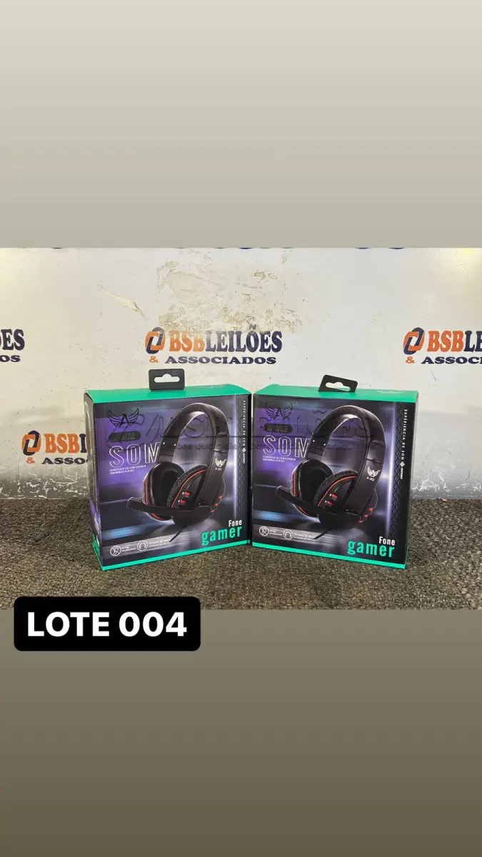 LOTE 004 - 01 HEADPHONE GAMER TAMANHO G( NOVO ) ( NO ESTADO )