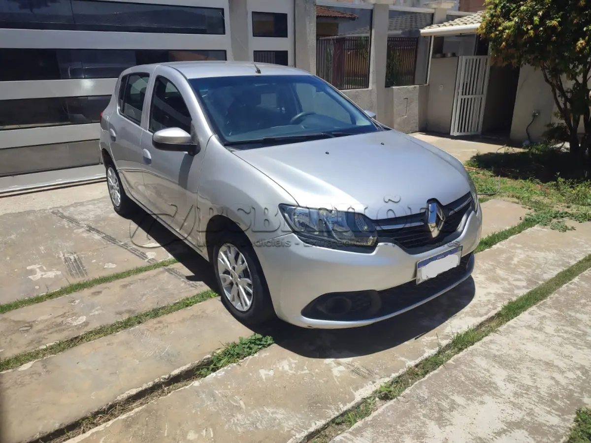 LOTE 501 - 01 RENAULT/SANDERO EXPRESSION 1.0, COR PRATA , FLEX, ANO 2019/20 (NO ESTADO)