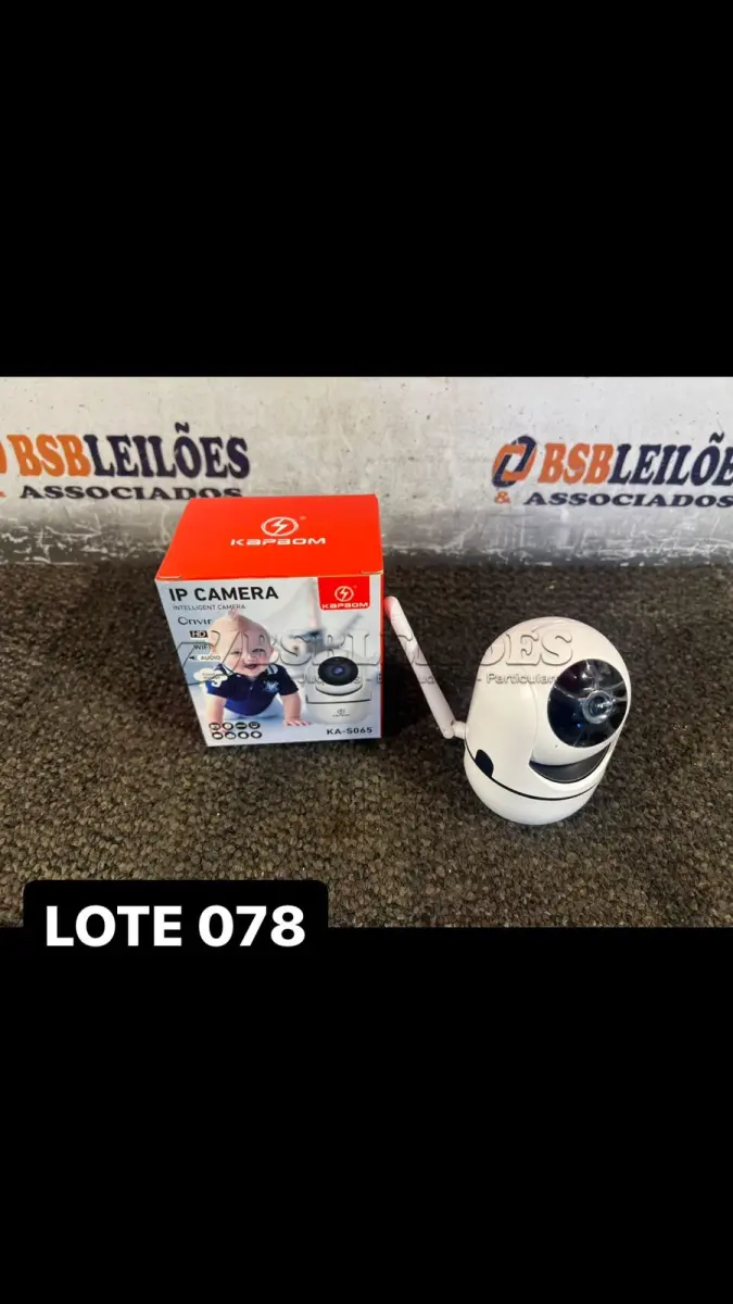 LOTE 078 - 01 CÂMERA WI-FI DE MONITORAMENTO COM AUDIO ( NOVO ) ( NO ESTADO )