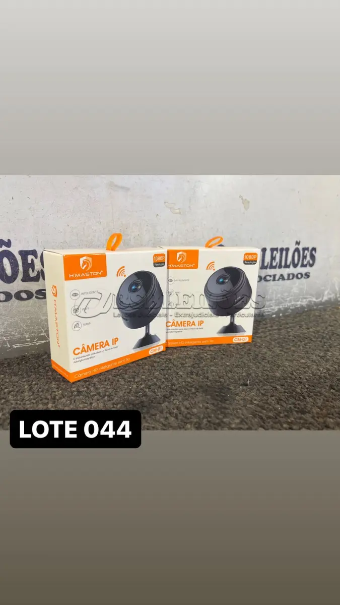 LOTE 044 - 02 CÂMERAS ESPIÃS MINI VIA WI-FI ( NOVO ) ( NO ESTADO )