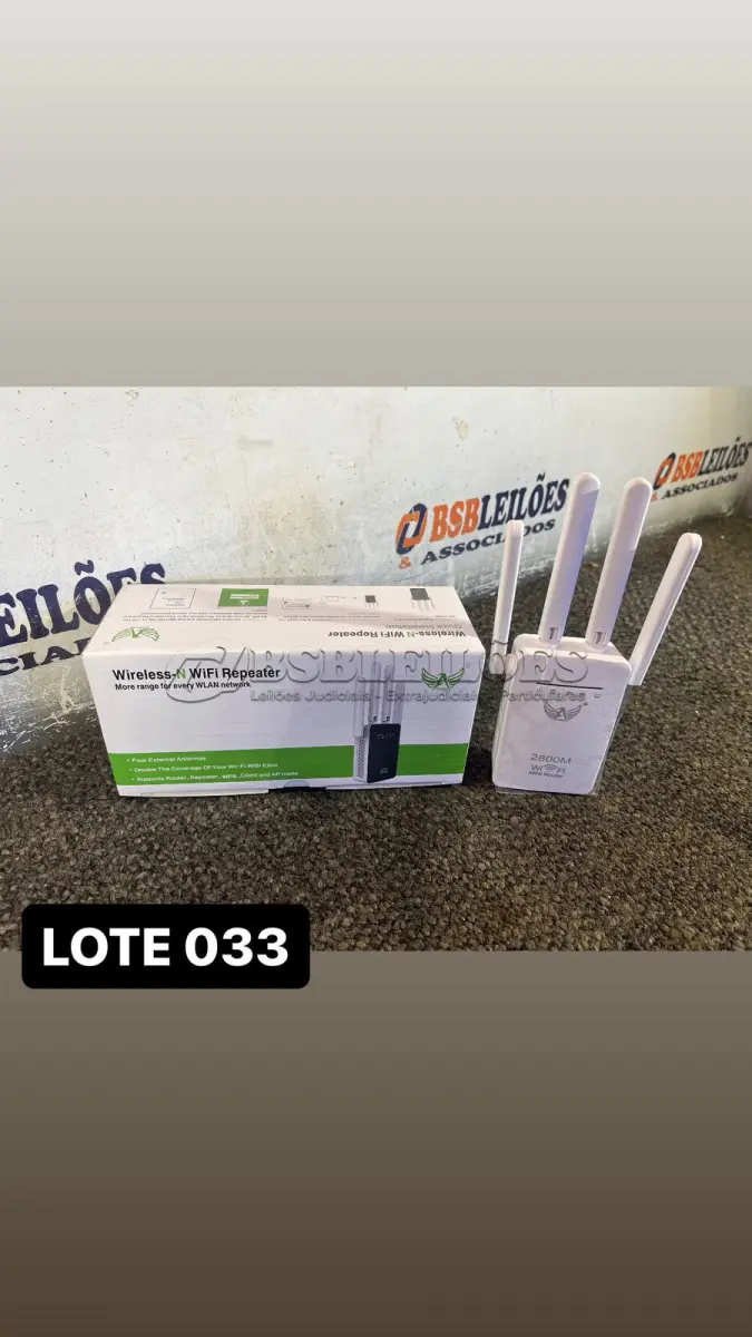 LOTE 033 - 01 AMPLIFICADOR DE WI-FI ( NOVO ) ( NO ESTADO )