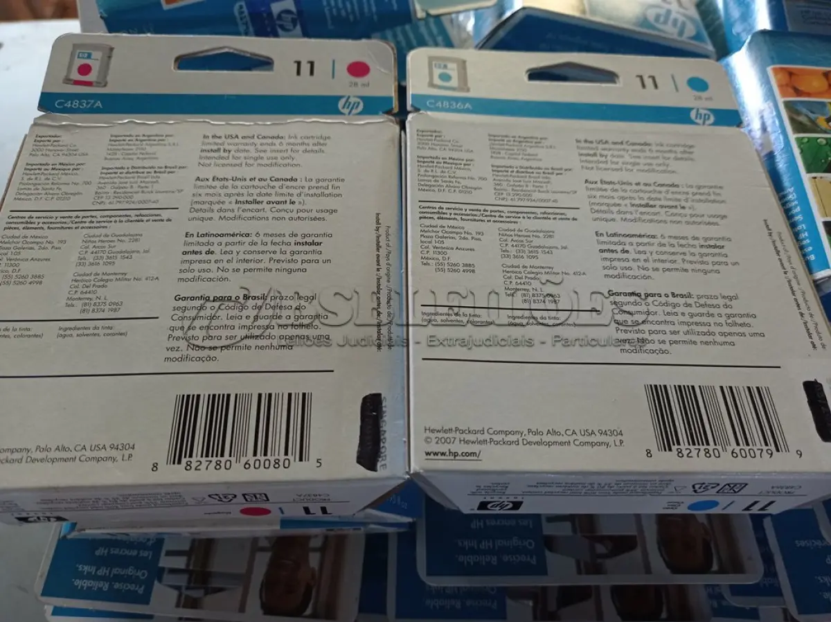 LOTE 394 - 01 LOTE COM VÁRIOS TECLADOS PARA PC E CARTUCHOS HP NAS CORES CIANO E MAGENTA. (NO ESTADO) ATENÇÃO! FAZER A VISITAÇÃO ANTES DE ARREMATAR, NÃO SABEMOS SE FUNCIONA. LEILÃO NÃO TEM GARANTIA E NEM DEVOLUÇÃO, SUJEITO A POSSÍVEIS AVARIAS VISÍVEIS/OCULTAS E/OU AUSÊNCIA DE COMPONENTES.
