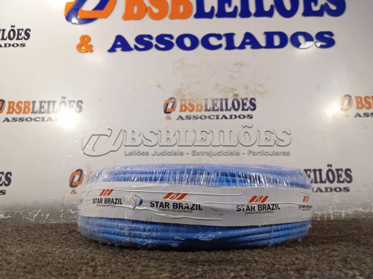 LOTE 290 - 01 ROLO DE CABO FLEXÍVEL 100M 1X10MM NA COR AZUL(NOVO). (NO ESTADO) ATENÇÃO! FAZER A VISITAÇÃO ANTES DE ARREMATAR, NÃO SABEMOS SE FUNCIONA. LEILÃO NÃO TEM GARANTIA E NEM DEVOLUÇÃO, SUJEITO A POSSÍVEIS AVARIAS VISÍVEIS/OCULTAS E/OU AUSÊNCIA DE COMPONENTES.