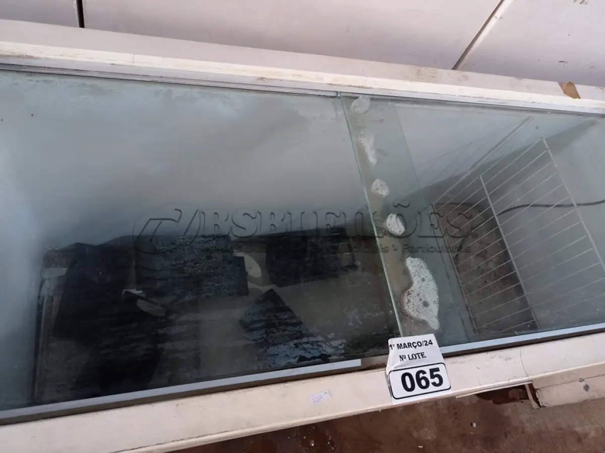LOTE 065 - 01 FREEZER HORIZONTAL COM TAMPAS DE CORRER 220V. (NO ESTADO) ATENÇÃO! FAZER A VISITAÇÃO ANTES DE ARREMATAR, NÃO SABEMOS SE FUNCIONA. LEILÃO NÃO TEM GARANTIA E NEM DEVOLUÇÃO, SUJEITO A POSSÍVEIS AVARIAS VISÍVEIS/OCULTAS E/OU AUSÊNCIA DE COMPONENTES.