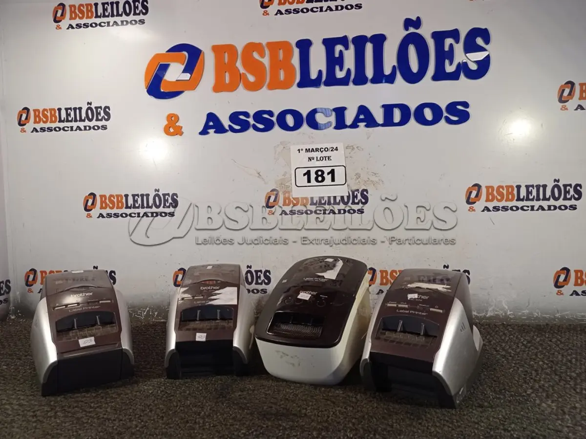 LOTE 181 - 03 IMPRESSORAS DE CUPOM MARCAS BROTHER SEM FONTE. (NO ESTADO) ATENÇÃO! FAZER A VISITAÇÃO ANTES DE ARREMATAR, NÃO SABEMOS SE FUNCIONA. LEILÃO NÃO TEM GARANTIA E NEM DEVOLUÇÃO, SUJEITO A POSSÍVEIS AVARIAS VISÍVEIS/OCULTAS E/OU AUSÊNCIA DE COMPONENTES.