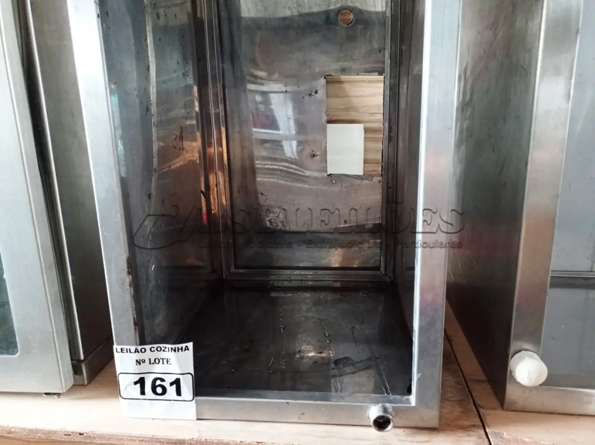 LOTE 161 - 01 COIFA EM AÇO INOX, MEDINDO 100CMX40CM. (NO ESTADO, NÃO SABEMOS SE FUNCIONA. LEILÃO NÃO TEM GARANTIA E NEM DEVOLUÇÃO).