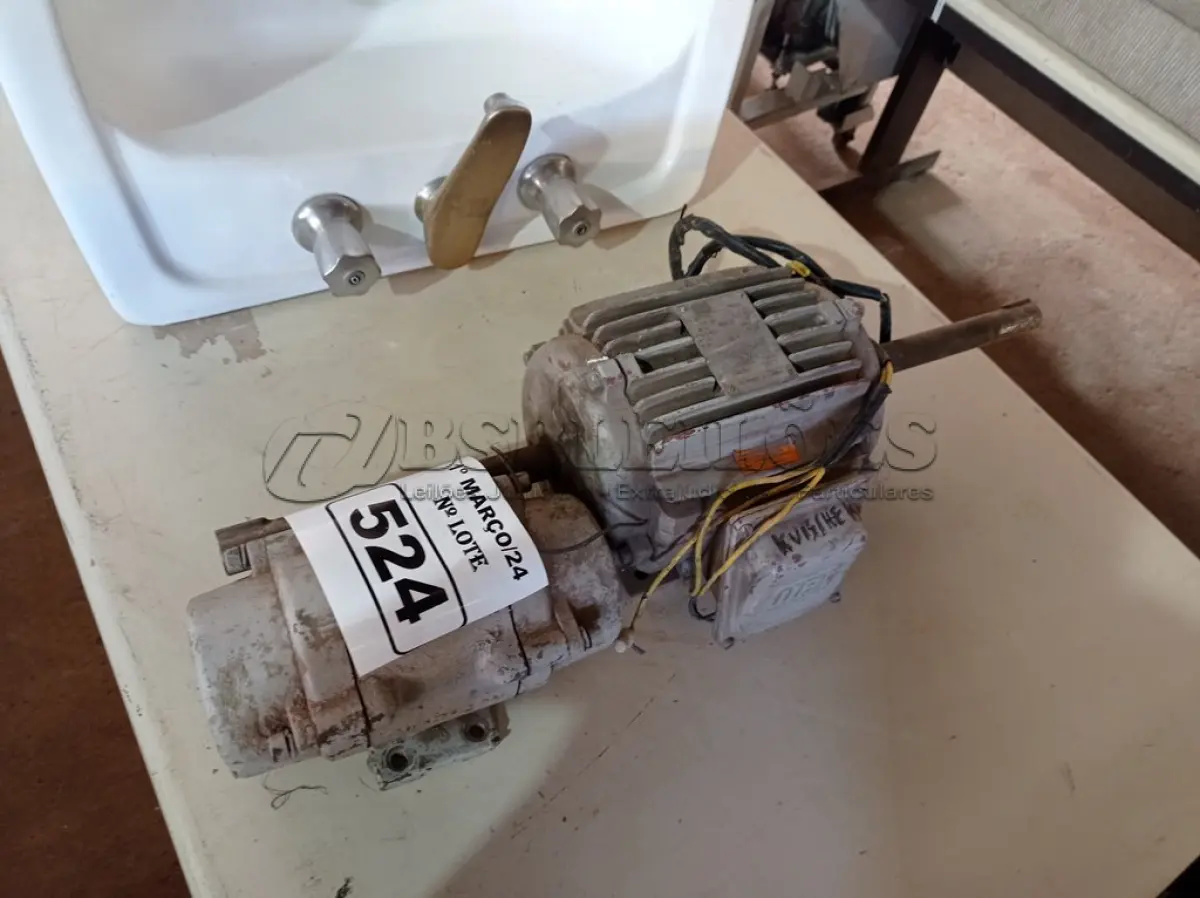 LOTE 524 - 02 MOTORES ELÉTRICOS. (NO ESTADO) ATENÇÃO! FAZER A VISITAÇÃO ANTES DE ARREMATAR, NÃO SABEMOS SE FUNCIONA. LEILÃO NÃO TEM GARANTIA E NEM DEVOLUÇÃO, SUJEITO A POSSÍVEIS AVARIAS VISÍVEIS/OCULTAS E/OU AUSÊNCIA DE COMPONENTES.