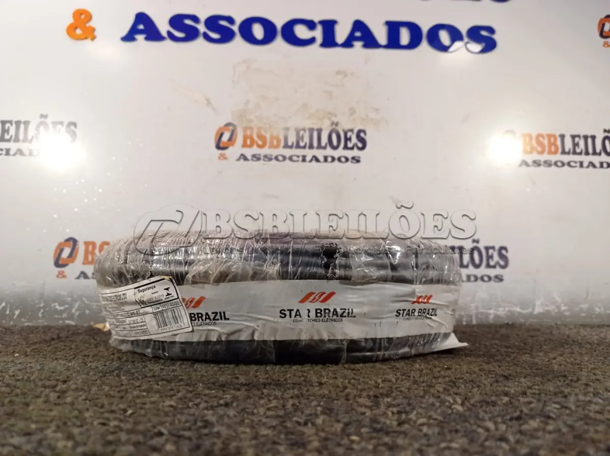 LOTE 270 - 01 ROLO DE CABO FLEXÍVEL 100M 1X10MM NA COR PRETA (NOVO). (NO ESTADO) ATENÇÃO! FAZER A VISITAÇÃO ANTES DE ARREMATAR, NÃO SABEMOS SE FUNCIONA. LEILÃO NÃO TEM GARANTIA E NEM DEVOLUÇÃO, SUJEITO A POSSÍVEIS AVARIAS VISÍVEIS/OCULTAS E/OU AUSÊNCIA DE COMPONENTES.