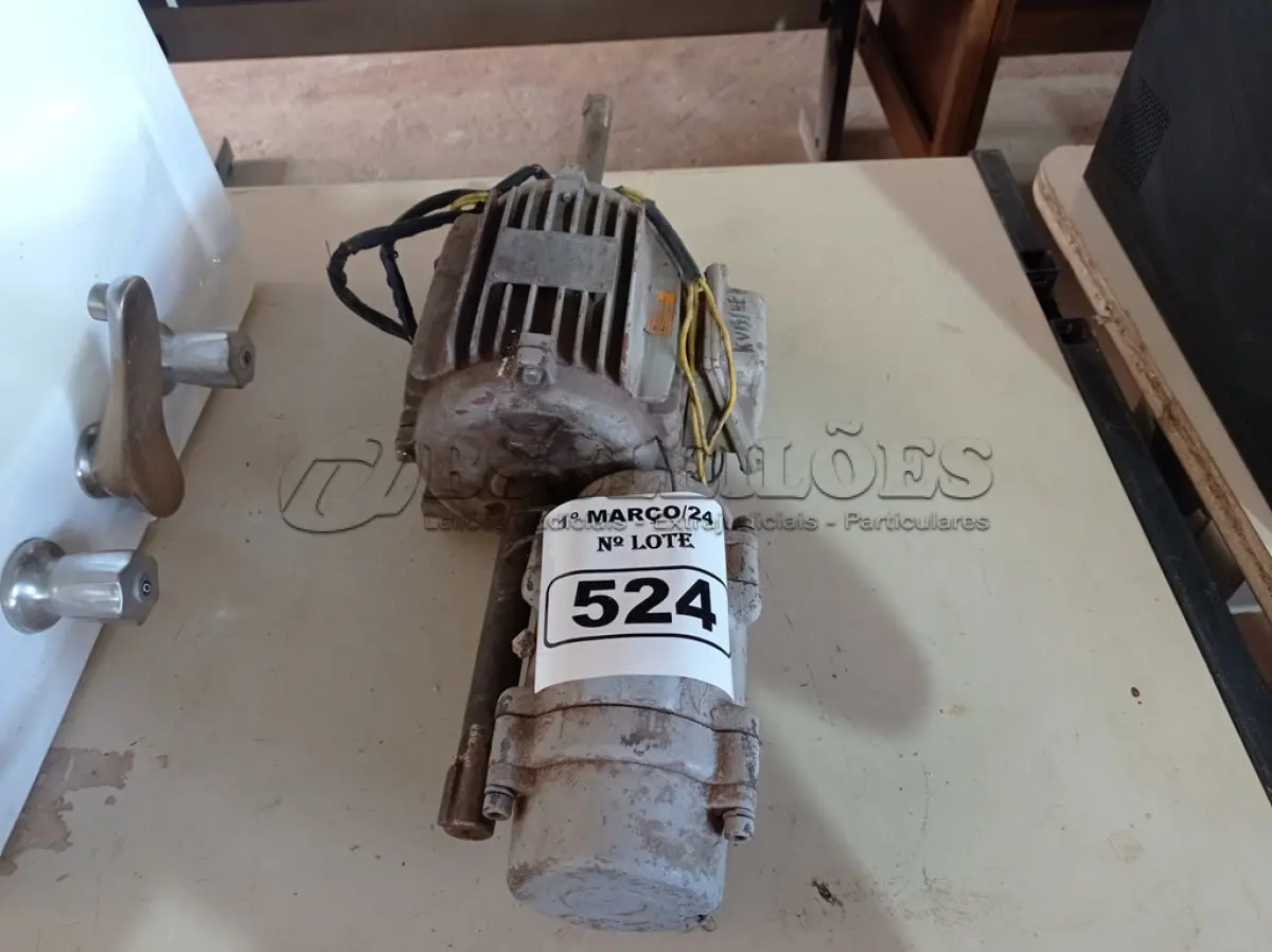LOTE 524 - 02 MOTORES ELÉTRICOS. (NO ESTADO) ATENÇÃO! FAZER A VISITAÇÃO ANTES DE ARREMATAR, NÃO SABEMOS SE FUNCIONA. LEILÃO NÃO TEM GARANTIA E NEM DEVOLUÇÃO, SUJEITO A POSSÍVEIS AVARIAS VISÍVEIS/OCULTAS E/OU AUSÊNCIA DE COMPONENTES.