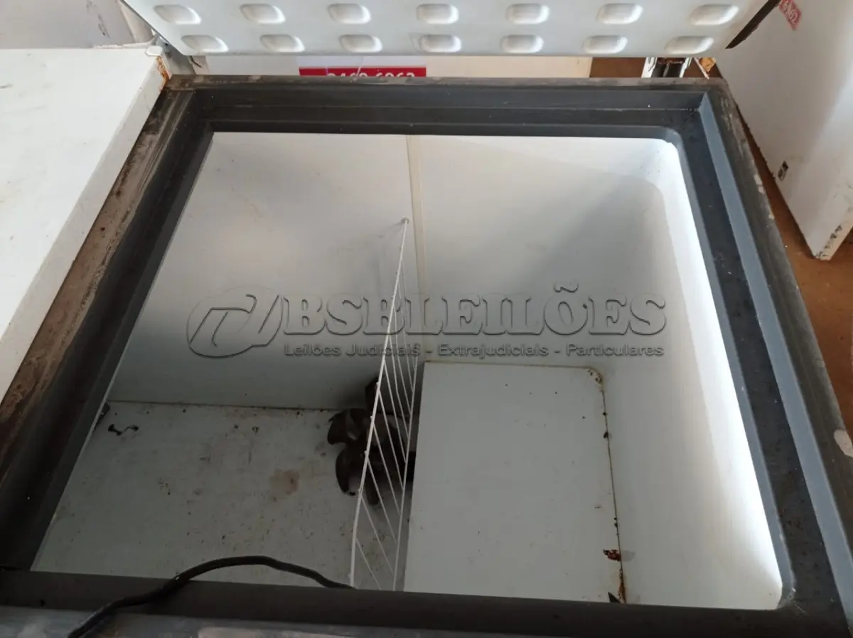 LOTE 085 - 01 FREEZER HORIZONTAL 02 TAMPAS 220V. (NO ESTADO) ATENÇÃO! FAZER A VISITAÇÃO ANTES DE ARREMATAR, NÃO SABEMOS SE FUNCIONA. LEILÃO NÃO TEM GARANTIA E NEM DEVOLUÇÃO, SUJEITO A POSSÍVEIS AVARIAS VISÍVEIS/OCULTAS E/OU AUSÊNCIA DE COMPONENTES.