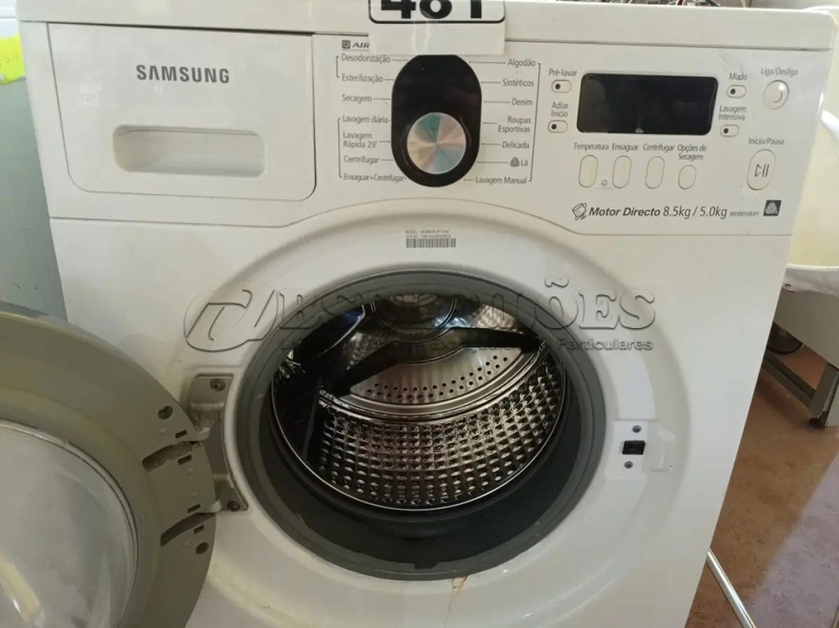 LOTE 481 - 01 LAVA SECA MARCA SAMSUNG 220V. (NO ESTADO) ATENÇÃO! FAZER A VISITAÇÃO ANTES DE ARREMATAR, NÃO SABEMOS SE FUNCIONA. LEILÃO NÃO TEM GARANTIA E NEM DEVOLUÇÃO, SUJEITO A POSSÍVEIS AVARIAS VISÍVEIS/OCULTAS E/OU AUSÊNCIA DE COMPONENTES.