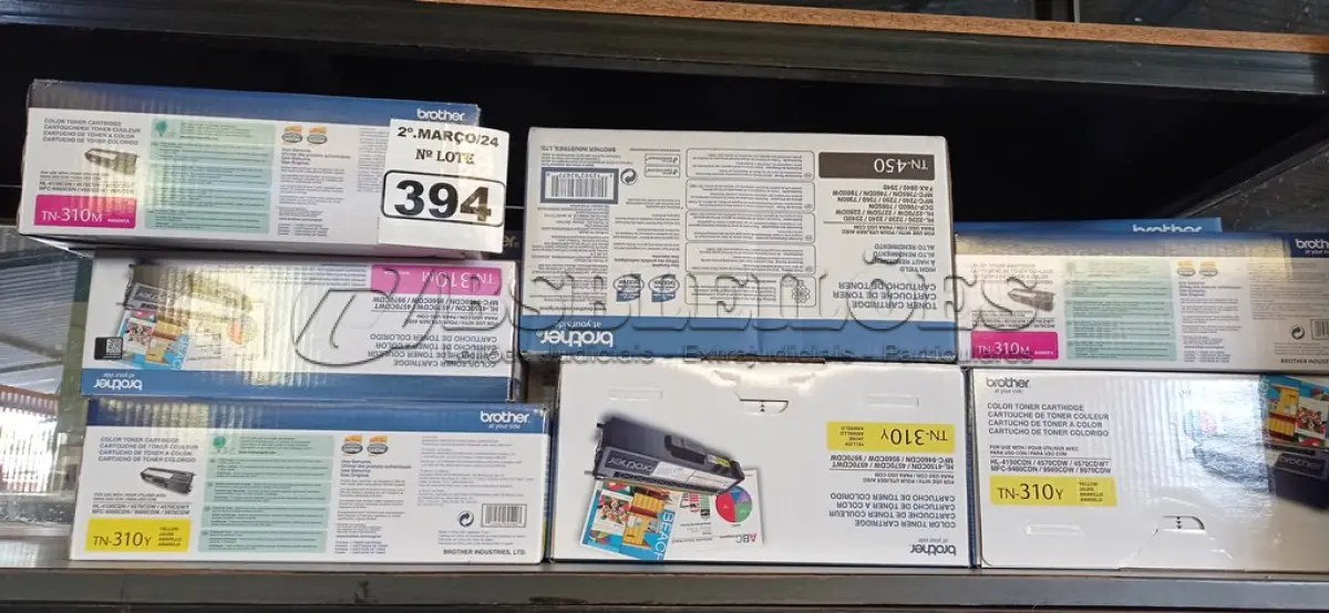 LOTE 394 - 01 LOTE COM TONNER DIVERSOS. (NO ESTADO) ATENÇÃO! FAZER A VISITAÇÃO ANTES DE ARREMATAR, NÃO SABEMOS SE FUNCIONA. LEILÃO NÃO TEM GARANTIA E NEM DEVOLUÇÃO, SUJEITO A POSSÍVEIS AVARIAS VISÍVEIS/OCULTAS E/OU AUSÊNCIA DE COMPONENTES.