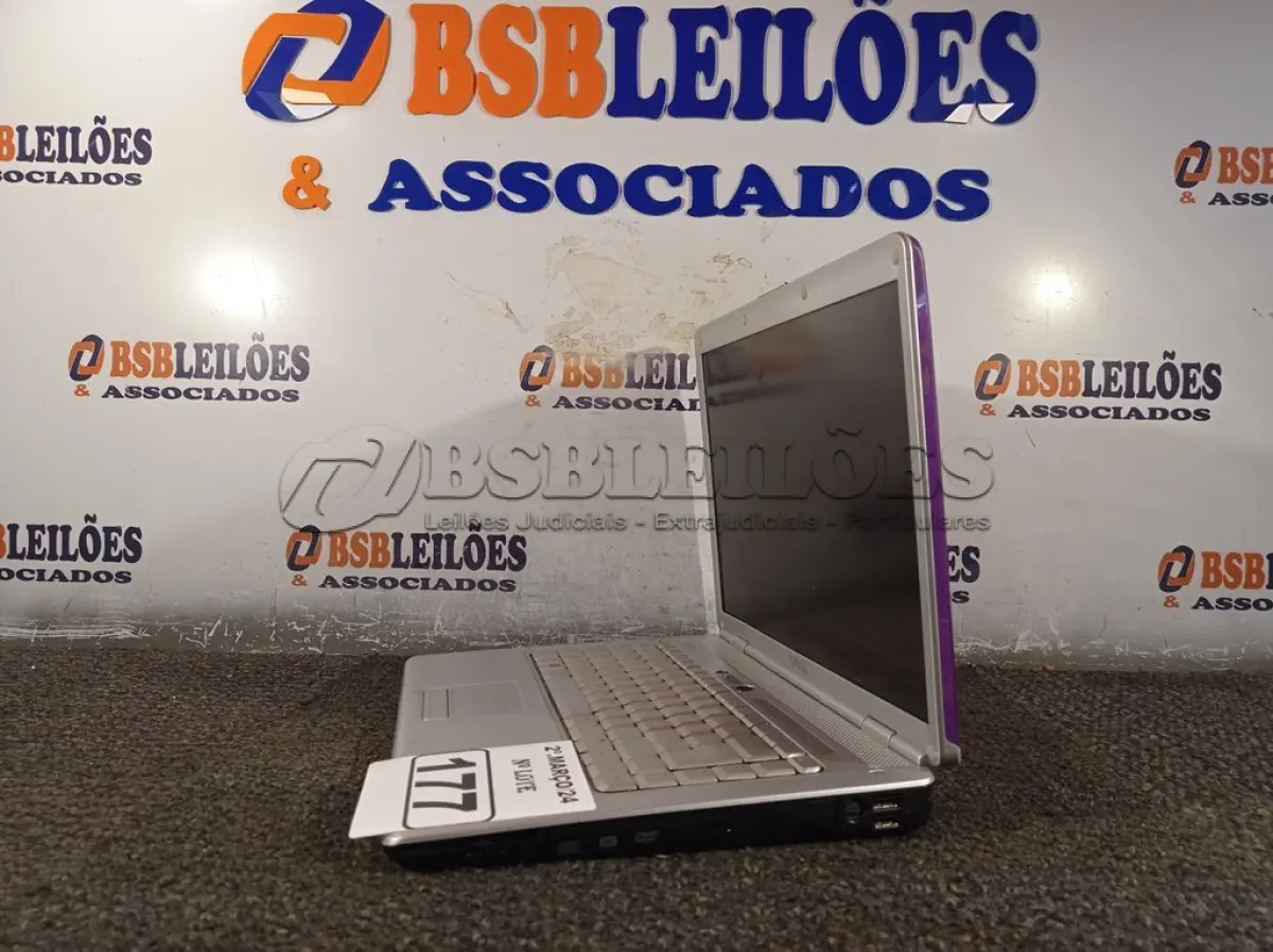 LOTE 177 - 01 NOTEBOOK MARCA DELL. (NO ESTADO) ATENÇÃO! FAZER A VISITAÇÃO ANTES DE ARREMATAR, NÃO SABEMOS SE FUNCIONA. LEILÃO NÃO TEM GARANTIA E NEM DEVOLUÇÃO, SUJEITO A POSSÍVEIS AVARIAS VISÍVEIS/OCULTAS E/OU AUSÊNCIA DE COMPONENTES.