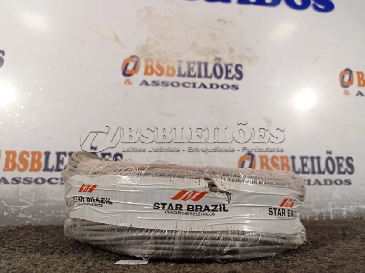 LOTE 210 - 01 ROLO DE CABO FLEXÍVEL 100M 1X2,5MM NA COR CINZA(NOVO). (NO ESTADO) ATENÇÃO! FAZER A VISITAÇÃO ANTES DE ARREMATAR, NÃO SABEMOS SE FUNCIONA. LEILÃO NÃO TEM GARANTIA E NEM DEVOLUÇÃO, SUJEITO A POSSÍVEIS AVARIAS VISÍVEIS/OCULTAS E/OU AUSÊNCIA DE COMPONENTES.