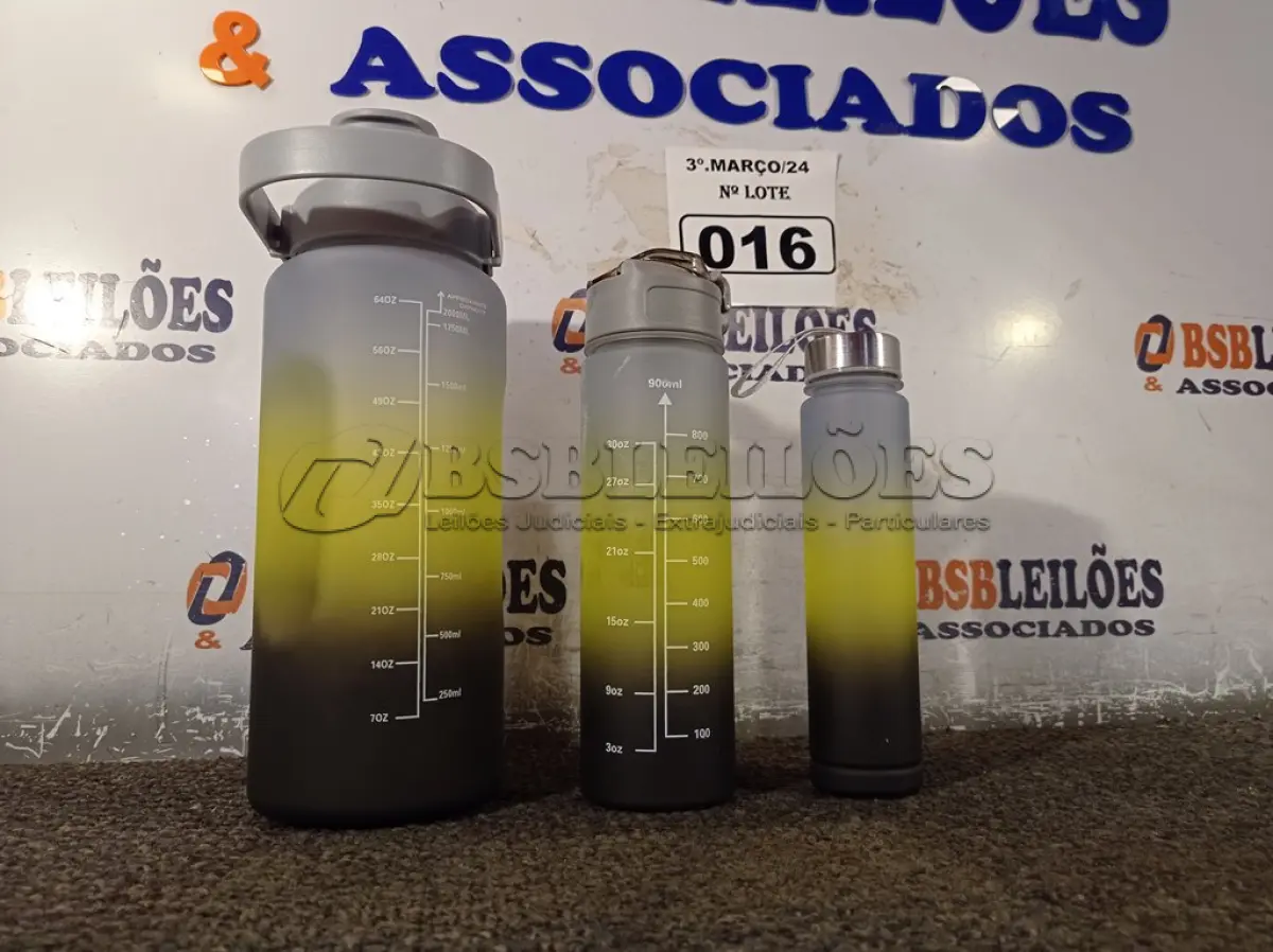 LOTE 016 - 01 KIT GARRAFA COM 03 PEÇAS. (NO ESTADO) ATENÇÃO! FAZER A VISITAÇÃO ANTES DE ARREMATAR, NÃO SABEMOS SE FUNCIONA. LEILÃO NÃO TEM GARANTIA E NEM DEVOLUÇÃO, SUJEITO A POSSÍVEIS AVARIAS VISÍVEIS/OCULTAS E/OU AUSÊNCIA DE COMPONENTES.
