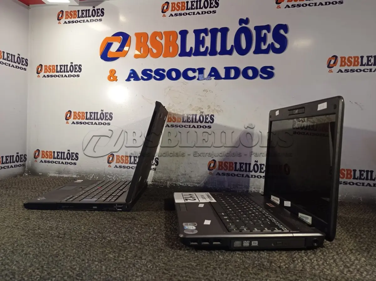 LOTE 112 - 02 NOTEBOOK’S MARCAS E MODELOS DIVERSOS PARA RETIRADA DE PEÇAS. (NO ESTADO) ATENÇÃO! FAZER A VISITAÇÃO ANTES DE ARREMATAR, NÃO SABEMOS SE FUNCIONA. LEILÃO NÃO TEM GARANTIA E NEM DEVOLUÇÃO, SUJEITO A POSSÍVEIS AVARIAS VISÍVEIS/OCULTAS E/OU AUSÊNCIA DE COMPONENTES.