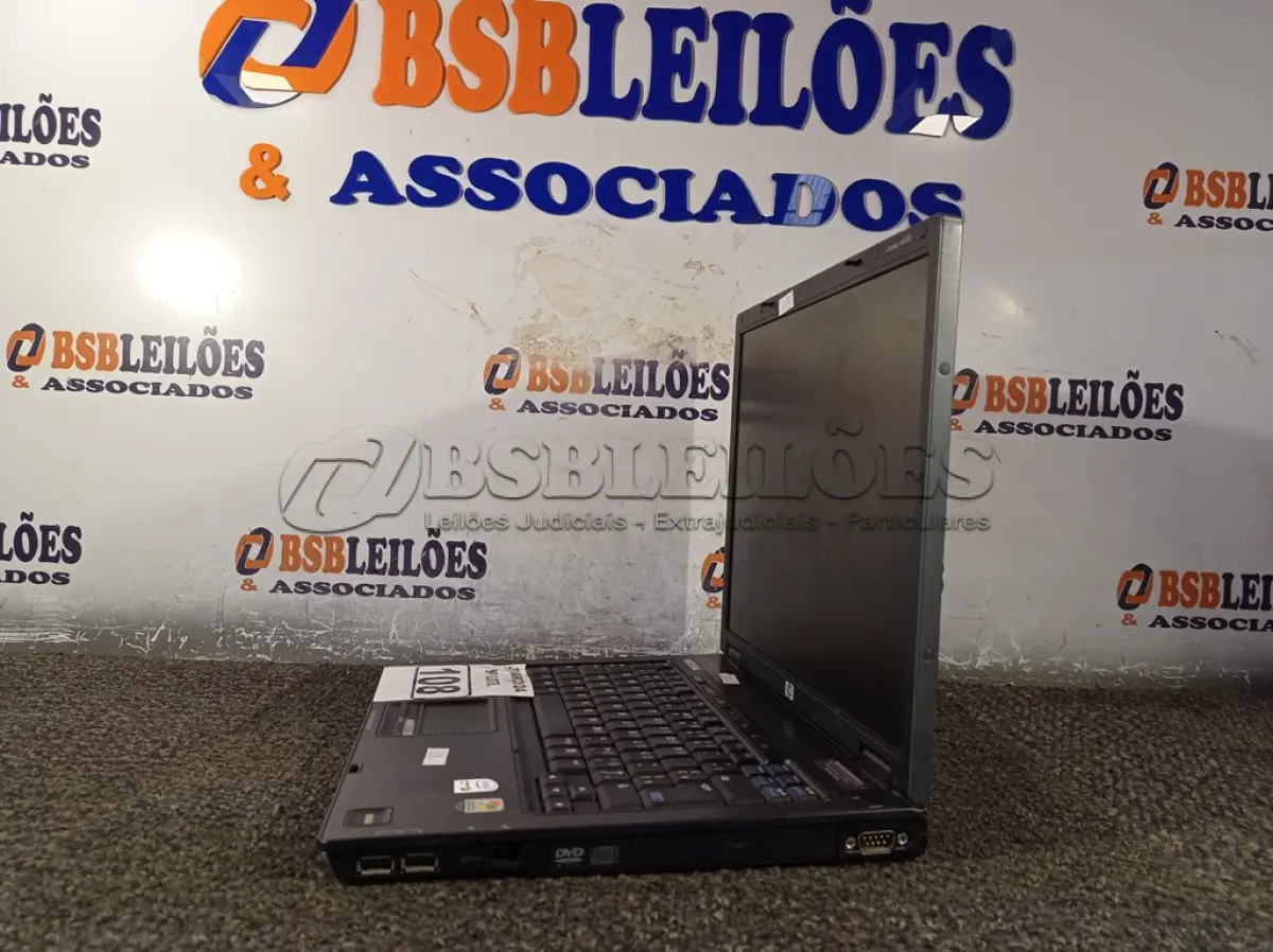 LOTE 108 - 01 NOTEBOOK MARCA HP. (NO ESTADO) ATENÇÃO! FAZER A VISITAÇÃO ANTES DE ARREMATAR, NÃO SABEMOS SE FUNCIONA. LEILÃO NÃO TEM GARANTIA E NEM DEVOLUÇÃO, SUJEITO A POSSÍVEIS AVARIAS VISÍVEIS/OCULTAS E/OU AUSÊNCIA DE COMPONENTES.