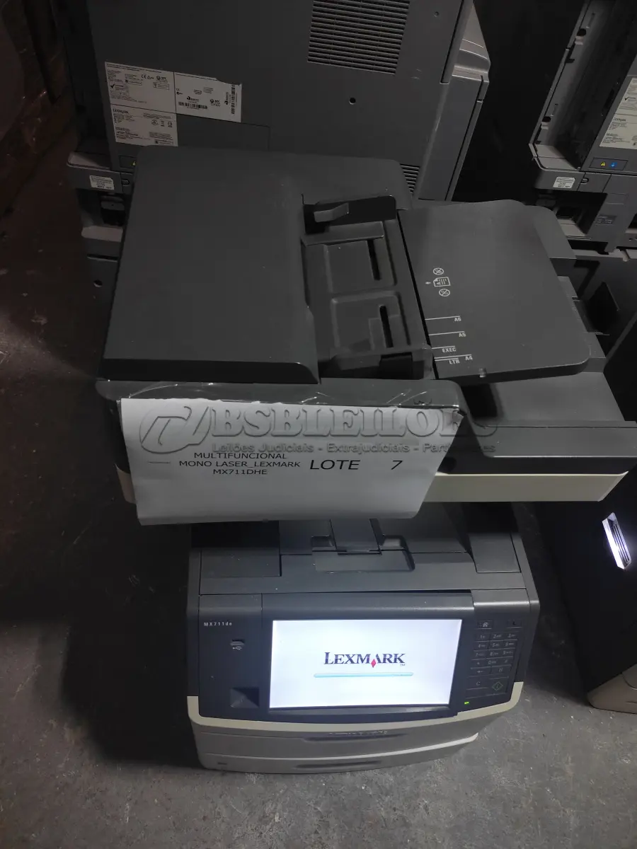 LOTE 007 - 01 MULTIFUNCIONAL MONO LASER_LEXMARK MX711DHE; 01 MULTIFUNCIONAL COLOR LASER_LEXMARK X792DE (NO ESTADO)