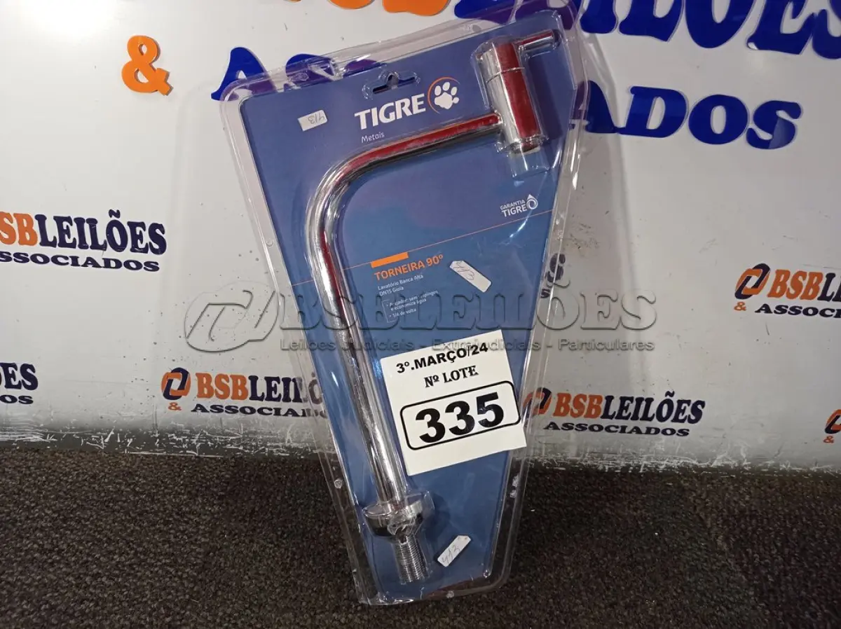 LOTE 335 - 01 TORNEIRA PARA LAVATÓRIO BANCA ALTA GIOIA CR DN15 TIGRE. (NO ESTADO) ATENÇÃO! FAZER A VISITAÇÃO ANTES DE ARREMATAR, NÃO SABEMOS SE FUNCIONA. LEILÃO NÃO TEM GARANTIA E NEM DEVOLUÇÃO, SUJEITO A POSSÍVEIS AVARIAS VISÍVEIS/OCULTAS E/OU AUSÊNCIA DE COMPONENTES.