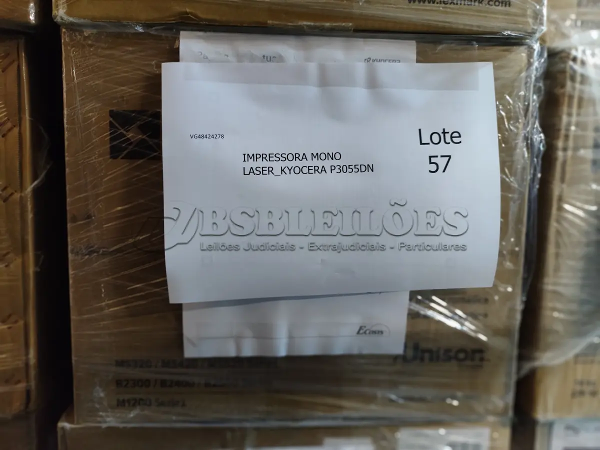 LOTE 057 - 15 IMPRESSORAS MONOLASER_KYOCERA P3055DN. (NO ESTADO)