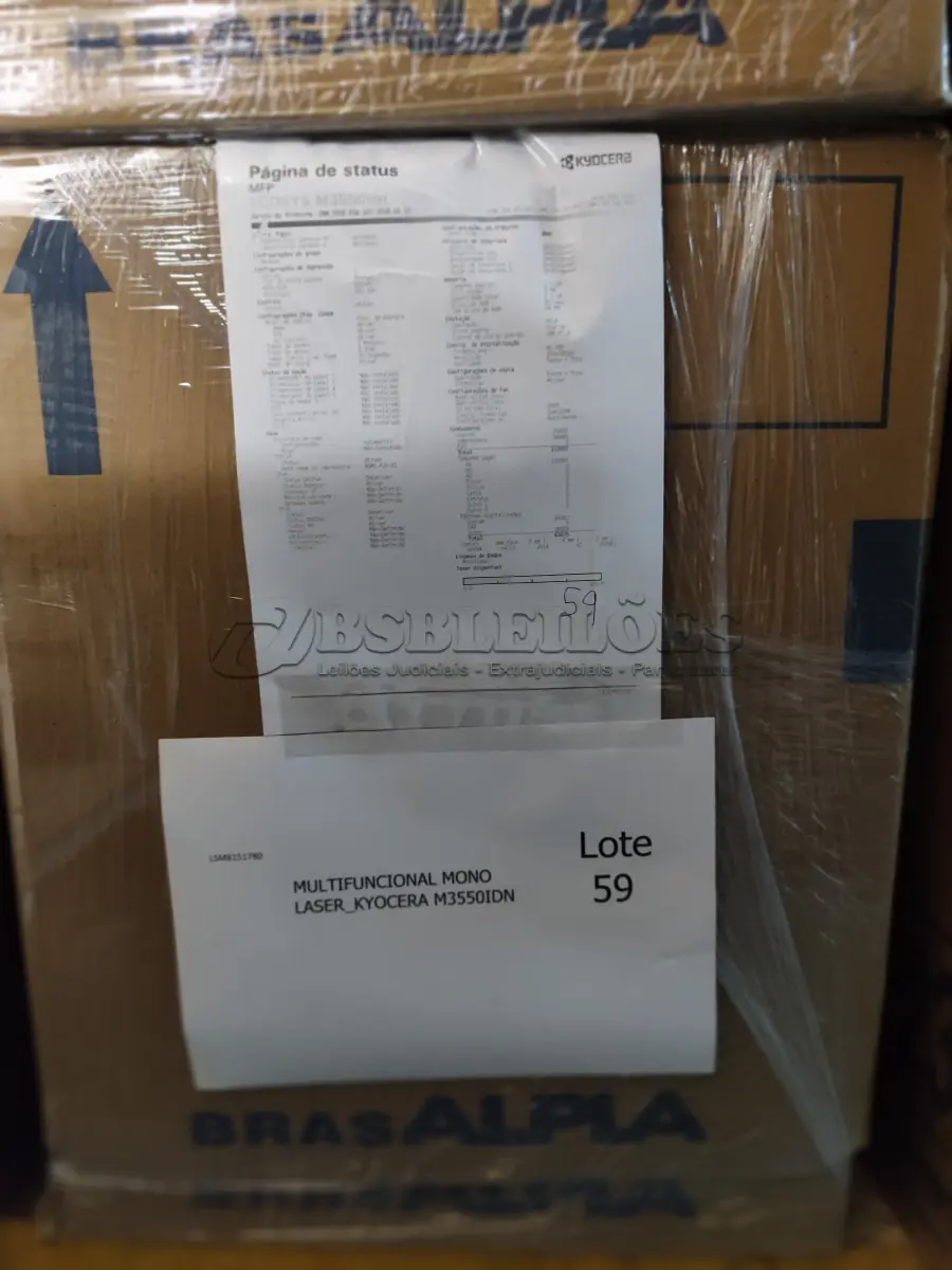 LOTE 059 - 03 MULTIFUNCIONAIS MONO LASER_KYOCERA M3550IDN. (NO ESTADO)