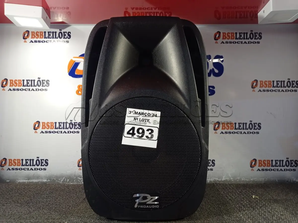 LOTE 493 - 01 CAIXA DE SOM PZ PROPASSIVE PRO ÁUDIO PX-12 (NOVA). (NO ESTADO) ATENÇÃO! FAZER A VISITAÇÃO ANTES DE ARREMATAR, NÃO SABEMOS SE FUNCIONA. LEILÃO NÃO TEM GARANTIA E NEM DEVOLUÇÃO, SUJEITO A POSSÍVEIS AVARIAS VISÍVEIS/OCULTAS E/OU AUSÊNCIA DE COMPONENTES.