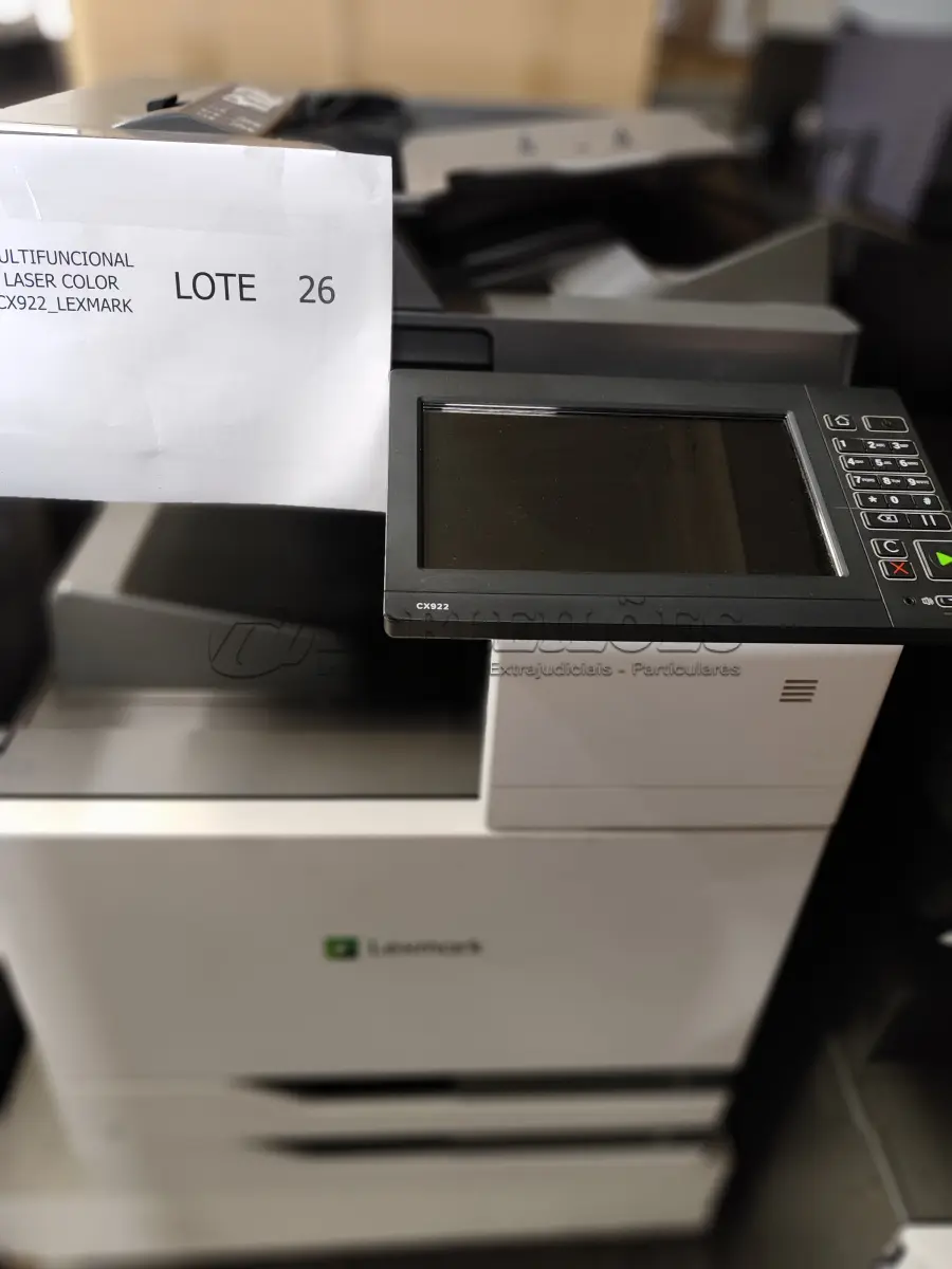 LOTE 026 - 01 MULTIFUNCIONAL LASER COLOR CX922_LEXMARK. (NO ESTADO)