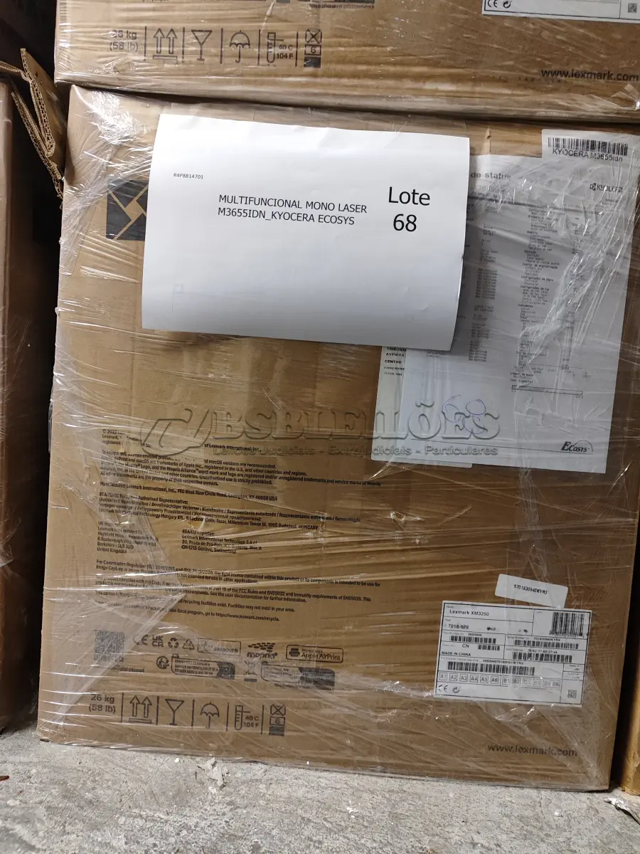 LOTE 068 - 01 MULTIFUNCIONAL MONO LASER M3655IDN_KYOCERA ECOSYS. (NO ESTADO)