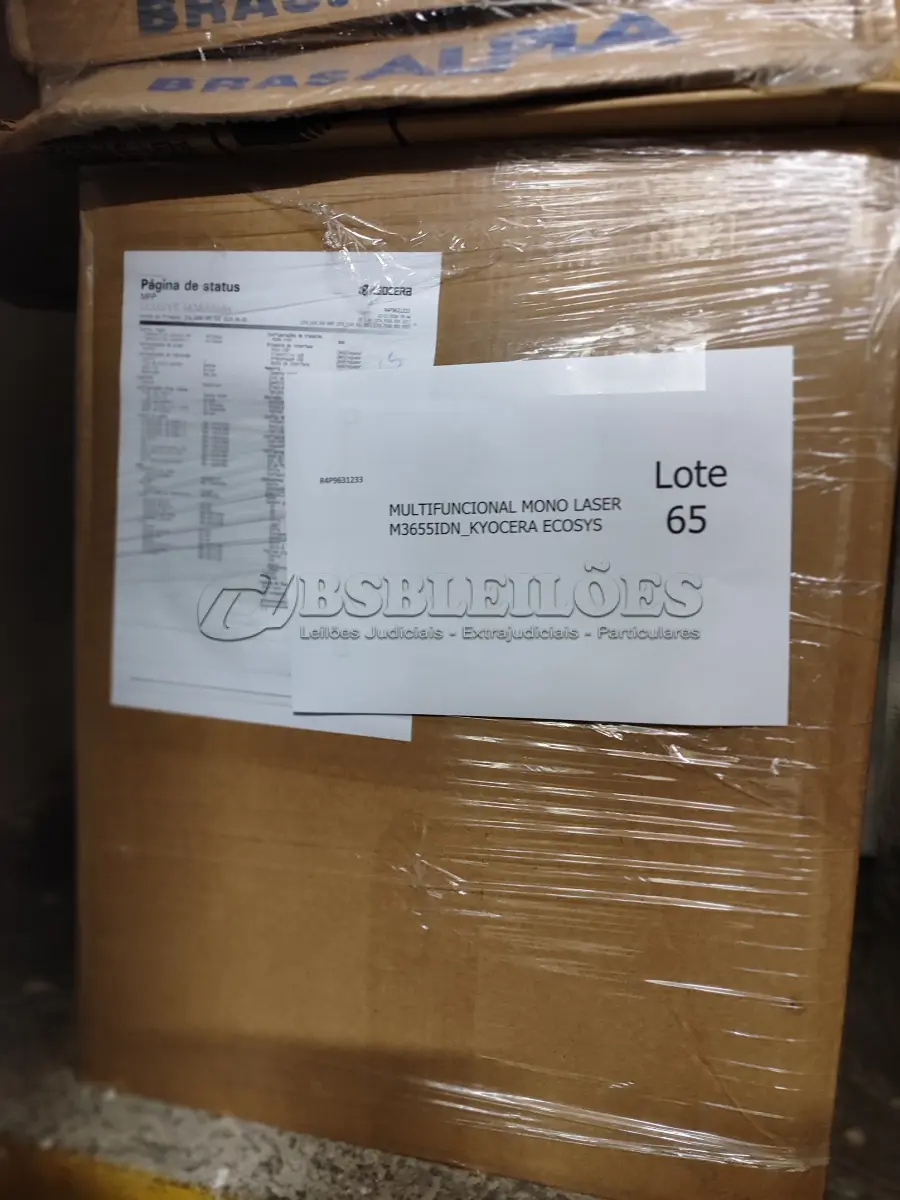 LOTE 065 - 01 MULTIFUNCIONAL MONO LASER M3655IDN_KYOCERA ECOSYS E 01 MULTIFUNCIONAL MONO LASER_KYOCERA M3550IDN.