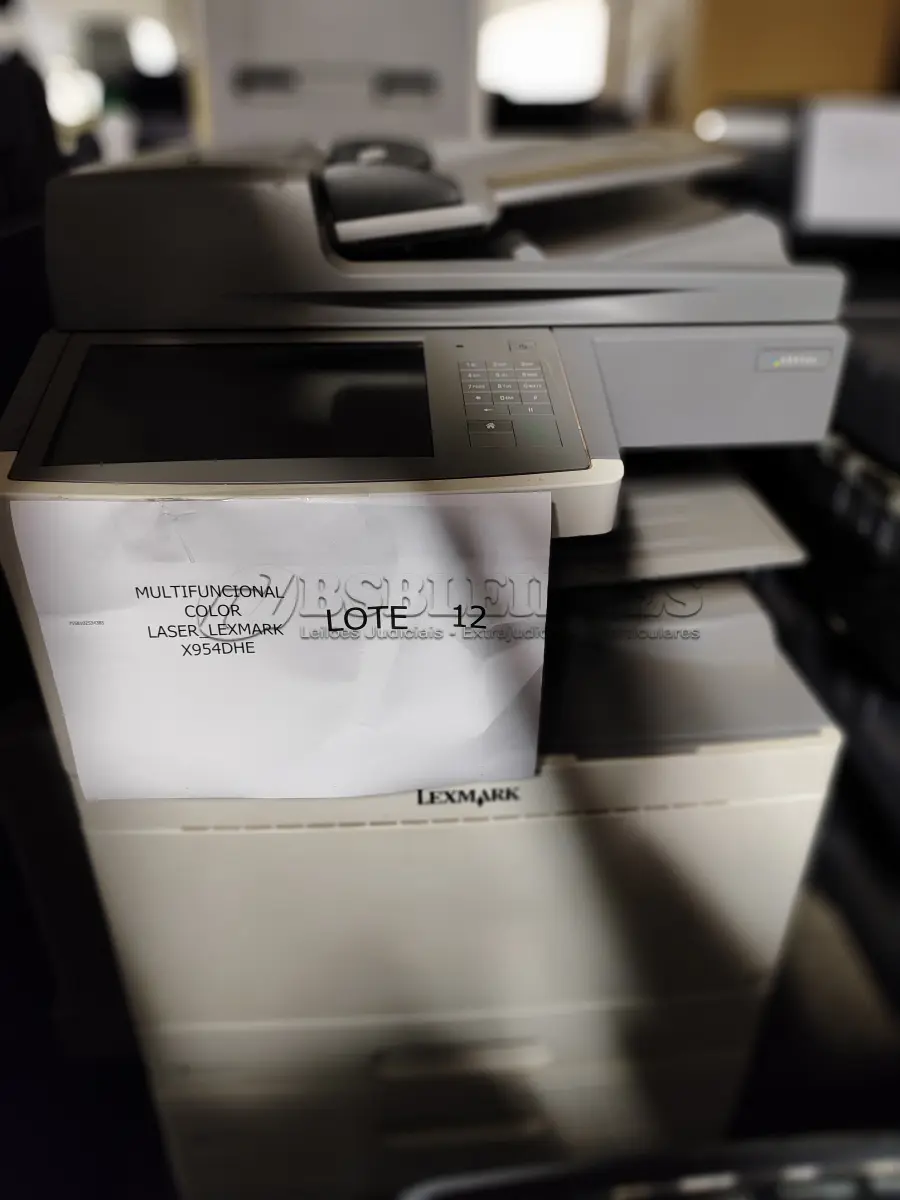 LOTE 012 - 01 MULTIFUNCIONAL COLOR LASER_LEXMARK X954DHE (NO ESTADO)