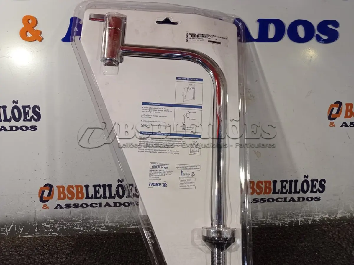 LOTE 335 - 01 TORNEIRA PARA LAVATÓRIO BANCA ALTA GIOIA CR DN15 TIGRE. (NO ESTADO) ATENÇÃO! FAZER A VISITAÇÃO ANTES DE ARREMATAR, NÃO SABEMOS SE FUNCIONA. LEILÃO NÃO TEM GARANTIA E NEM DEVOLUÇÃO, SUJEITO A POSSÍVEIS AVARIAS VISÍVEIS/OCULTAS E/OU AUSÊNCIA DE COMPONENTES.