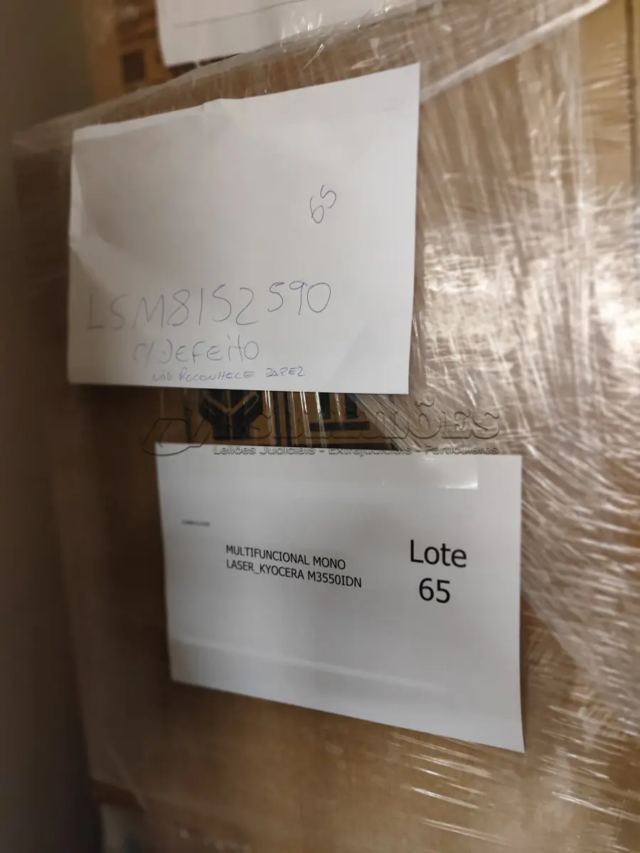 LOTE 065 - 01 MULTIFUNCIONAL MONO LASER M3655IDN_KYOCERA ECOSYS E 01 MULTIFUNCIONAL MONO LASER_KYOCERA M3550IDN.