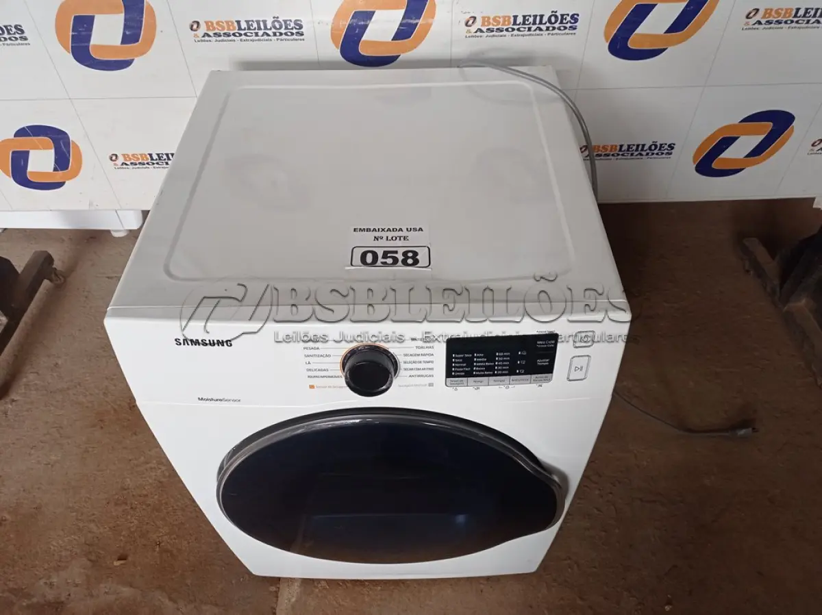 LOTE 058 - 01 SECADORA DE ROUPAS SAMSUNG 220V MODELO: DV12K6800EW. (CLOSTHES DRYER) (NO ESTADO) BH1546C