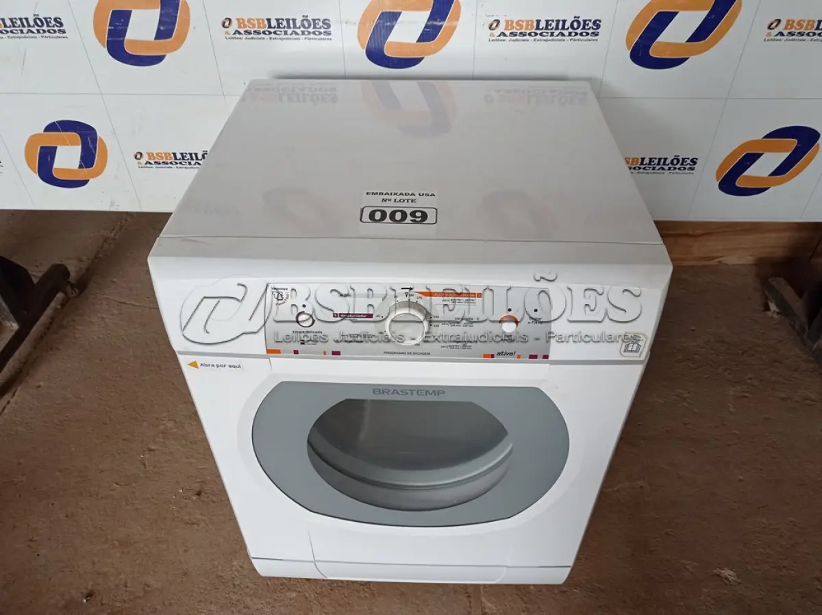 LOTE 009 - 01 SECADORA DE ROUPAS BRASTEMP 220V MODELO:BSR10ABNA. (CLOSTHES DRYER) (NO ESTADO) AV9789G