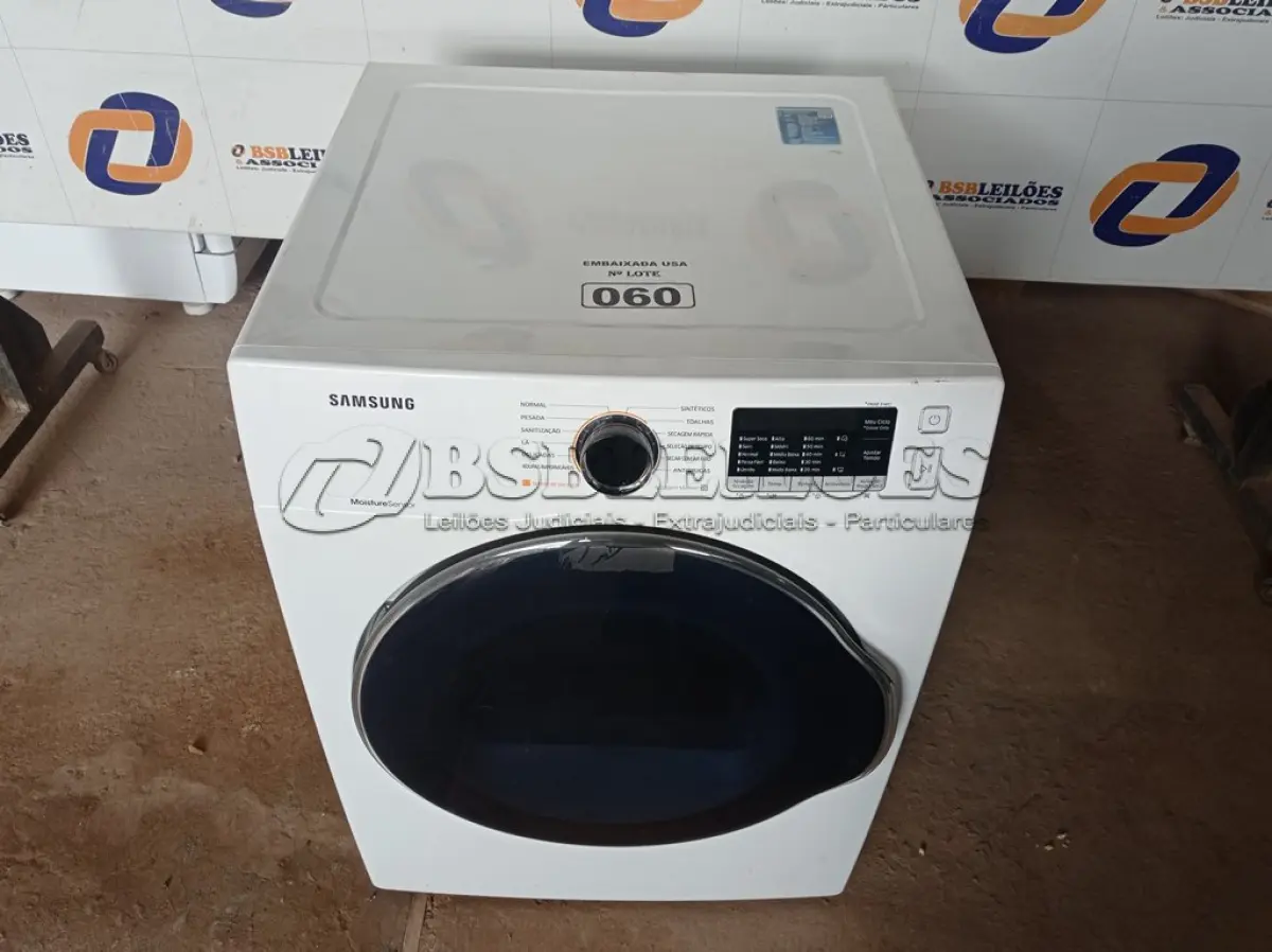 LOTE 060 - 01 SECADORA DE ROUPAS SAMSUNG 220V MODELO: DV12K6800EW. (CLOSTHES DRYER) (NO ESTADO) BH1556T