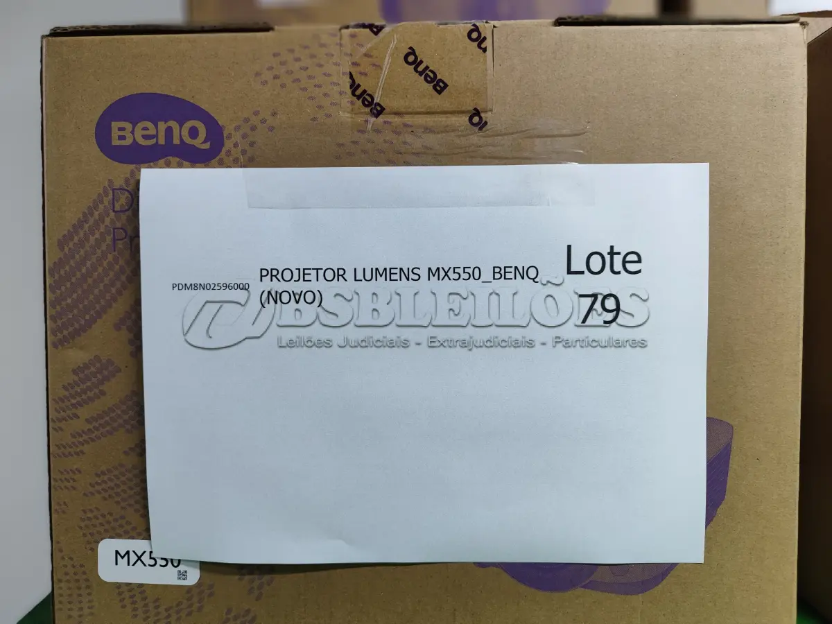 LOTE 079 - 13 PROJETORES LUMENS MX550_BENQ (NOVO). (NO ESTADO)