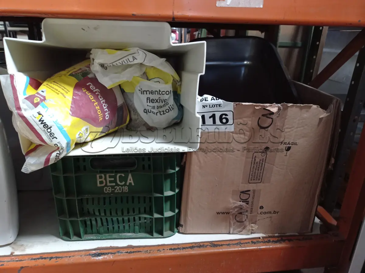 LOTE 116 - 01 LOTE COM MATERIAIS DIVERSOS. (NO ESTADO) ATENÇÃO! FAZER A VISITAÇÃO ANTES DE ARREMATAR, NÃO SABEMOS SE FUNCIONA. LEILÃO NÃO TEM GARANTIA E NEM DEVOLUÇÃO, SUJEITO A POSSÍVEIS AVARIAS VISÍVEIS/OCULTAS E/OU AUSÊNCIA DE COMPONENTES.
