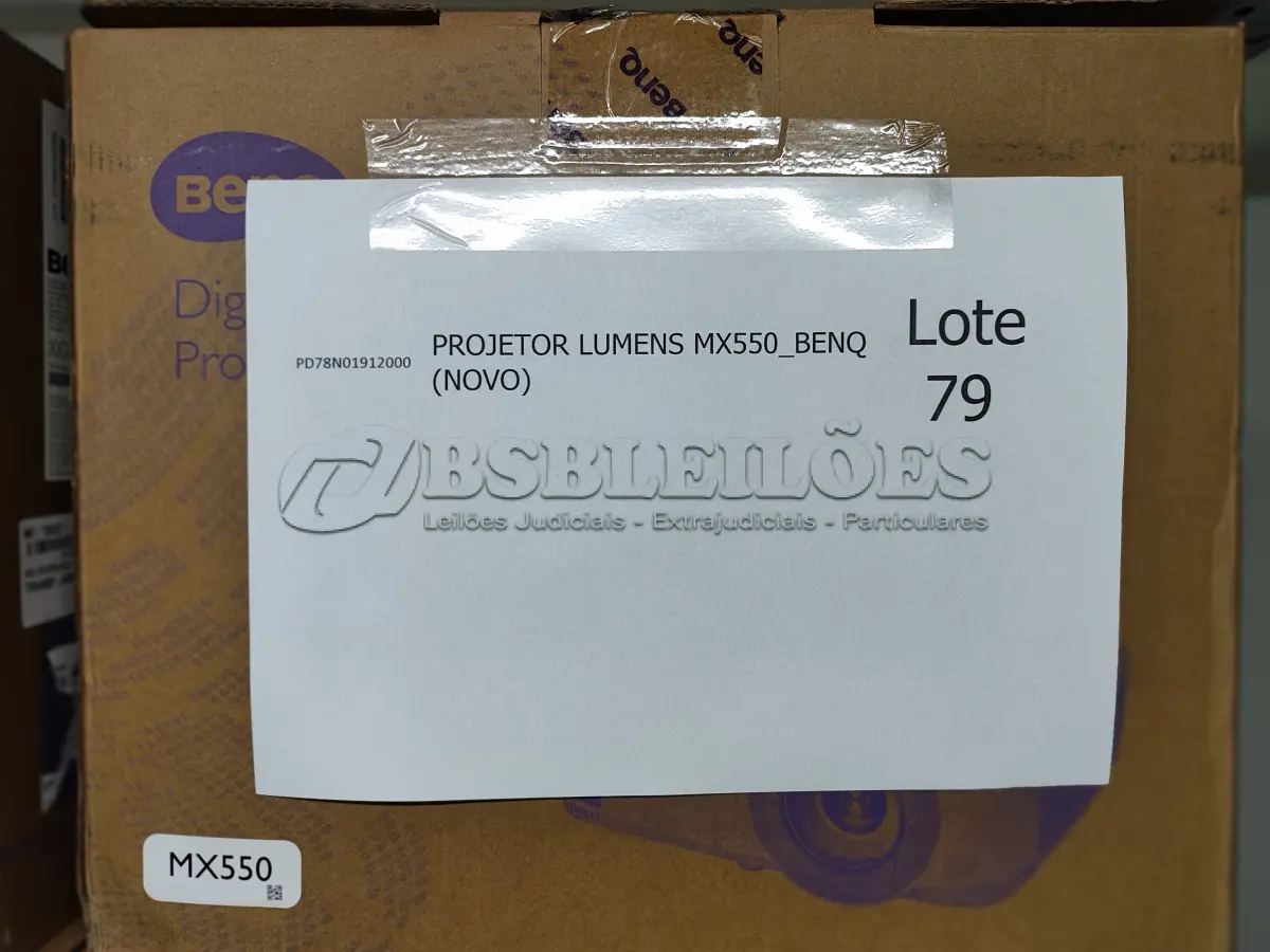 LOTE 079 - 13 PROJETORES LUMENS MX550_BENQ (NOVO). (NO ESTADO)